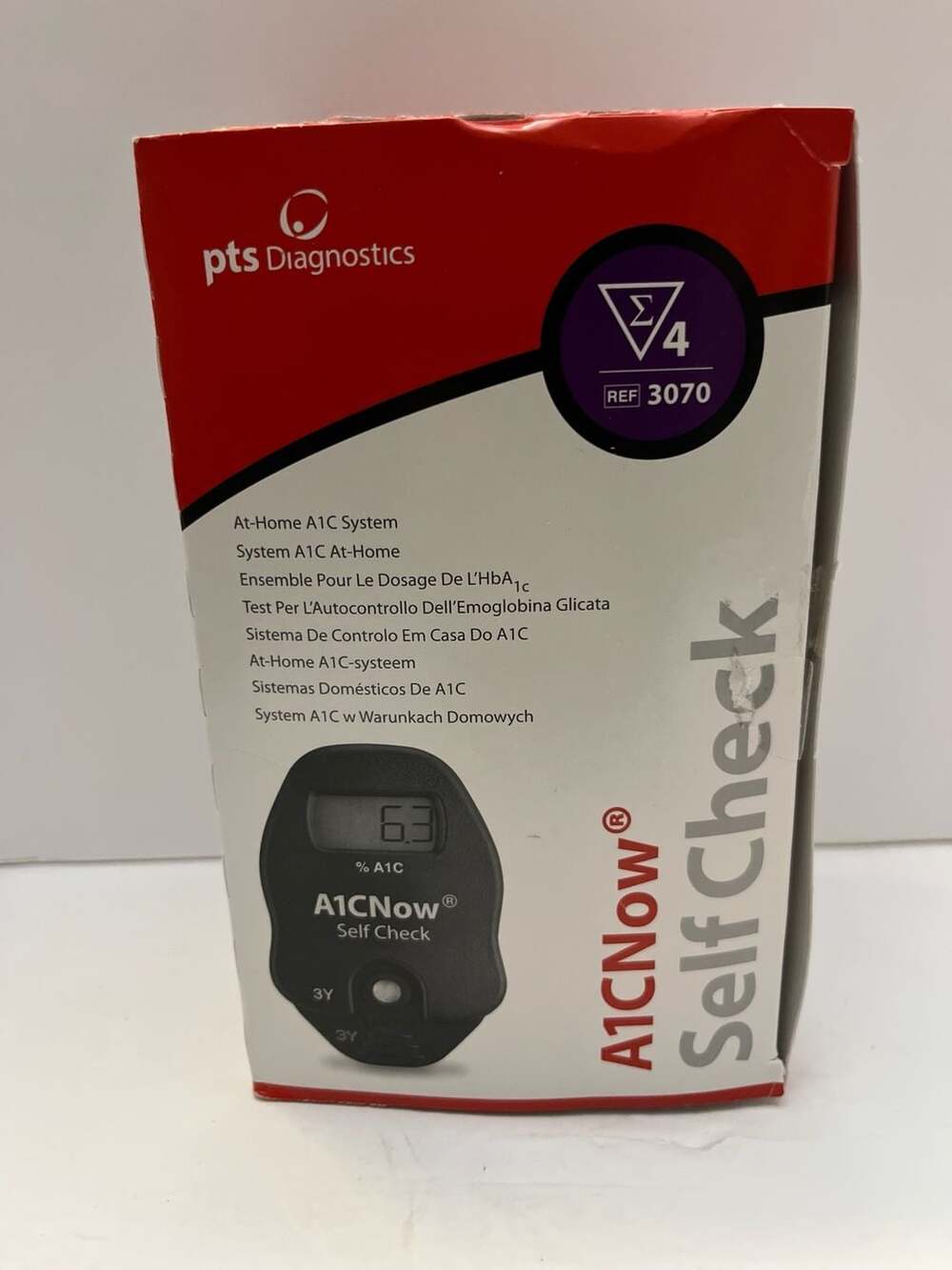 PTS Diagnostics A1CNow Self Check At-Home A1C System REF 3070